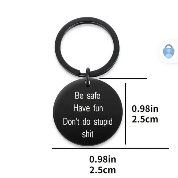 💐3 For $15💐Keychain--good Advice Pay Attention! - Picture 2 of 2